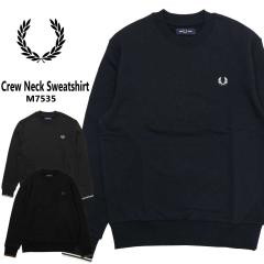 FRED PERRY �t���b�h�y���[ Crew Neck Sweatshirt M7535 �X�E�F�b�g �g���[�i�[ ���� �����Y �����|�C���g �e�B�b�v���C�� ���j�Z�b�N�X 