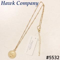 ���[���֔��� Hawk Company �z�[�N�J���p�j�[ FAUCON �l�b�N���X 5532 �R�C�� �`�F�[���l�b�N���X  �����Y ���f�B�[�X ���j�Z�b�N�X �A�N