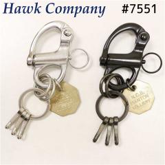 ���[���֔��� Hawk Company �z�[�N�J���p�j�[ �L�[�z���_�[ 7551 �L�[�`�F�[�� �J���r�i �L�[�t�b�N �����Y ���f�B�[�X ���j�Z�b�N�X