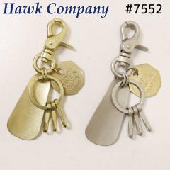 ���[���֔��� �z�[�N�J���p�j�[ Hawk Company �L�[�����O �L�[�z���_�[ 7552 �C�x�� �V���[�z�[���^ �A���e�B�[�N���H �^�J 3�A�L�[�t�b