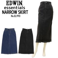 EDWIN �G�h�E�B�� essentials �G�b�Z���V�����Y �����O �f�j�� �X�J�[�g EL990 I���C�� ��X�g���b�` �o�b�N�X���b�g ���f�B�[�X NARROW 