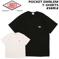 ���[���� ���� LUMBER �����o�[ ����  T�V���c POCKET EMBLEM T-SHIRTS ���|�P�b�gT�V���c 251702 �����Y �N���[�l�b�N �J�W���A��