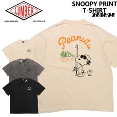 ���[���֔��� LUMBER �����o�[ ����  T�V���c SNOOPY PRINT T-SHIRT �v�����gT�V���c 261696 �����Y �N���[�l�b�N �J�W���A��