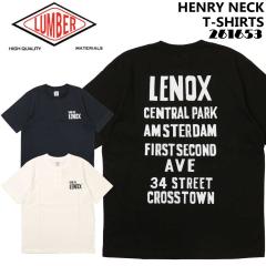 LUMBER �����o�[ ���� T�V���c HENRY NECK T-SHIRTS �w�����[�l�b�N 261983 ���S �v�����g �����Y �J�W���A��