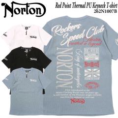 Norton �m�[�g�� �� ���� T�V���c 262N1007B ���b�h �|�C���g �T�[�}�� PU �L�[�l�b�N TEE �v�����g �h�J �A���J�W �o�C�J�[ �����Y