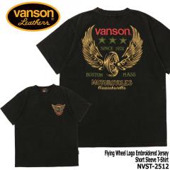 VANSON �o���\�� ���� T�V���c NVST-2512 ���B���e�[�W���C�� �t���C���O�z�C�[�� �V��  �h�J �N���[�l�b�N �A���J�W �J�W���A�� �o�C�J