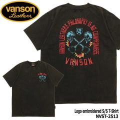 VANSON �o���\�� ���� T�V���c NVST-2513 �t���X�g���H S/S T�V���c �N���[�l�b�N �A���J�W �J�W���A�� �o�C�J�[ �����Y �h�J