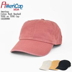 yԌ10%OFFzAmericap ALbv Cotton Wash Baseball TONE on TONE Cap 14338900 x[X{[ EHbVh Lbv Xq