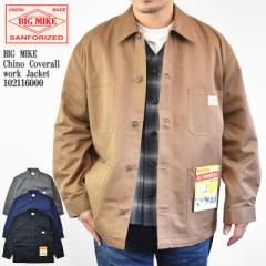 yKizBIG MIKE rbO}CN Chino Coverall work Jacket 102116000 `mJo[I[ [N WPbg n Y fB[