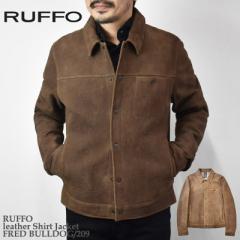 RUFFO btH leather Shirt Jacket FRED BULLDOG/209 tbh U[ Vc WPbg Y C^A