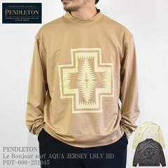 PENDLETON yhg Le Bonjour surf {W[T[t AQUA JERSEY LSLV HD PDT-000-231045 ANA W[W  TVc bV