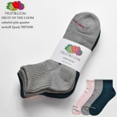 FRUIT OF THE LOOM t[c Iu U [ FTL colorful pile quarter socksB 3pack 70073100 Jt  pC \bNX 3g 