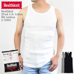 yKizyRۖhLHzHealthknit wXjbg 2Pack U.S. Cotton Rib tanktop 2-53001 2g u^Ngbv U.S.Rbg 