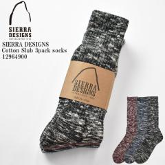 SIERRA DESIGNS VFfUC Cotton Slub 3pack socks 12964900 XuRbg   pC \bNX 3g Y fB[X jZb