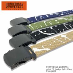 UNIVERSAL OVERALL jo[T I[o[I[ print GI design belt 32mm UV058ZM K`x yCeBO yCg vg ob