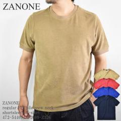 ZANONE Um[l regular FIT  pile crew neck shortsleeve T-shirt 472-54409/812609-Z326 pC Rbg N[lbN TVc  