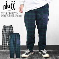 NULL TOKYO k gELE Date Check Pants _[g `FbN pc J[Spc ubNEHb` O[`FbN ~^[ A