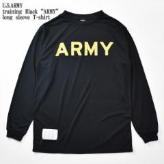 yfbgXgbNzyVigpzyzU.S.ARMY training Black gARMYh long sleeve T-shirt ČR g[jO ubN OX