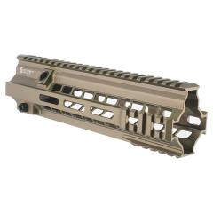 《3％OFFクーポン》5KU GEISSELE タイプ MK15 10.5インチ ハンドガード 各社電動、GBB HK416用 デザートカラー