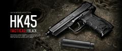 �s�������������[3%OFF�N�[�|���t�����}���C �K�X�u���[�o�b�N�n���h�K�� H&K HK45 TACTICAL�@�u���b�N 