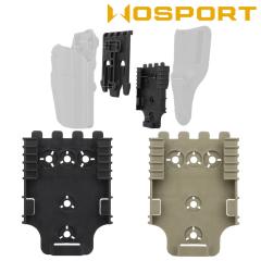 WOSPORT �T�t�@�������h�^�C�v �N�C�b�N���b�N �x�[�X BK/TAN