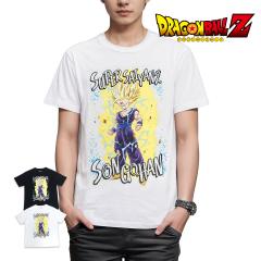 ドラゴンボール Z Tシャツ 22863299 超サイヤ人 悟飯 半袖 黒 白