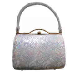 帯揚げ 帯上げ 正絹 市松柄 白金 日本製 振袖 成人式 着物 シルク 帯