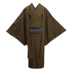 平和屋本店○極上 男性 洗える最高級着物 ＜英＞はなぶさ謹製 お召