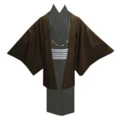 平和屋着物∞男性　羽織　お召地　100亀甲　総詰め　正絹　逸品　未使用　CABD4573ua 平和屋着物∞男性 羽織 お召地 100亀甲 総詰め 正絹 逸品 未使用