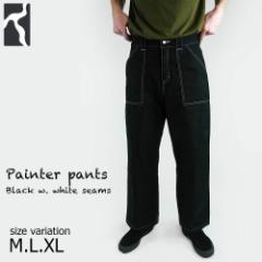 POETIC COLLECTIVE PAINTER PANTS BLACK/WHITE |GeBbN RNeBu yC^[pc {g XP[g{[h XP{[