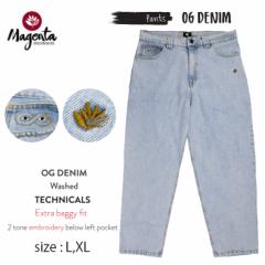 MAGENTA FA23 }[^ fjpc {g XP{[FA23 OG DENIM 2 TONE PANTS WASHED DENIM Xg[g XP[g{[h