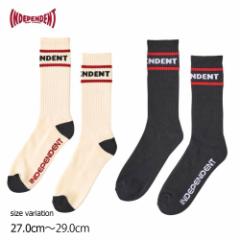 INDEPENDENT ITC STREAK SOCKS 22SP BLACK NATURAL CfByfg \bNX C Xg[g XP[g{[h XP{[