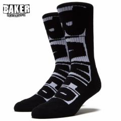 BAKER xCJ[ x[J[ C \bNX XP{[ SOCKS BRANED BLACK Y fB[X v[g MtgXP[g{[h