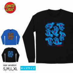 SANTA CRUZ YOUTH L/S-T CLOWD HAND 22SP BLACK ROYAL T^NY OX[u@T gbvX T^N[Y 