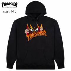 THRASHER XbV[ t[fB[ vI[o[ p[J[  XP{[ SUCKA FREE BY NECKFACE HOODIE ubN Xg[g Ki