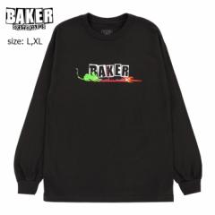 BAKER xCJ[ x[J[ OX[u T  XP{[ L/S T-SHIRT TOXIC RATS BLACK XP[g{[h Xg[g