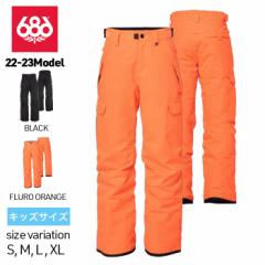 22-23 686 Boys Infinity Cargo Insulated Pant EFA pc BLACK FLURO ORANGE Xm[{[h Xm[EFA Xm{[ [X q