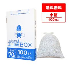 �|���� �S�~�� ���^�C�v 70���b�g�� ���� 80x90cm 0.035mm�� 100�� HK-780kobako ���ݑ� 70l BOX�^�C�v ���^ ���[ �N���A �T���L���E�v��