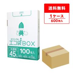 �|���� �S�~�� ���^�C�v 45���b�g�� ������ 65x80cm 0.030mm�� 100��x6���� HK-440 ���ݑ� 45l BOX�^�C�v ���^ ���[ �z���C�g �T���L���E