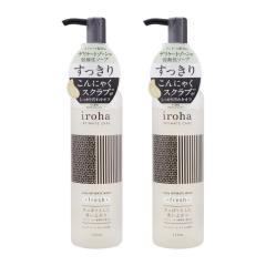 [2�Z�b�g]iroha �C���n �C���e�B���[�g �E�H�b�V�� �t���b�V�� 135mL ����ɂႭ�X�N���u �V�R�����z�� �W���j�p�[�ƃ��C���̍��� [�M