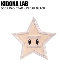KIDONA LAB �L�h�i���{ DECK PAD STAR CLEAR BLACK 21SWK-29 �f�b�L�p�b�h ����~�� �X�m�[�{�[�h