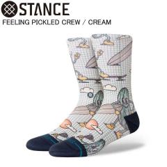 STANCE �X�^���X A556C24FEE FEELING PICKLED CREW CREAM �\�b�N�X �X�^���X�\�b�N�X �X�^���X�C�� ������� �M�t�g �J�W���A��