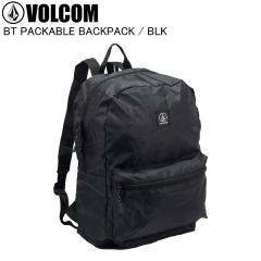 VOLCOM �{���R�� BT PACKABLE BACKPACK BLK VMXX07JMEA �o�b�N�p�b�N �����b�N �ʊw �ʋ� �{���R���o�b�N�p�b�N