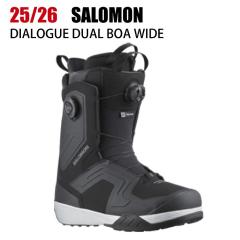 2026 SALOMON �T������ DIALOGUE DUAL BOA�@WIDE �_�C�A���O BLACK 25-26 �_�u��BOA �X�m�[�{�[�h �u�[�c �{�A �X�m�{