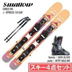 [�X�L�[4�_�Z�b�g]�X�����[ �X�L�[�� 2026 SWALLOW OREO 90/OR + XPRESS 10 GW + GEN ALIVE ���A�G���g���[ + WTP-002I �t�@�� �u�[�c �|