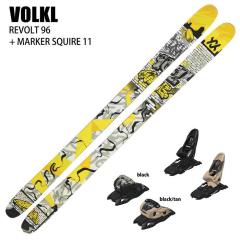 �����f�� [�X�L�[2�_�Z�b�g]�t�H���N�� �X�L�[�� 2025 VOLKL REVOLT 96 + 25 MARKER SQUIRE 11 100mm �r���f�B���O�Z�b�g 24-25