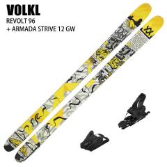 �����f�� [�X�L�[2�_�Z�b�g]�t�H���N�� �X�L�[�� 2025 VOLKL REVOLT 96 + 25 ARMADA STRIVE 12 GW 100mm �r���f�B���O�Z�b�g 24-25
