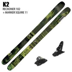 [�X�L�[2�_�Z�b�g] �P�[�c�[ �X�L�[�� 2026 K2 RECKONER 102 + 26 MARKER SQUIRE 11 110mm �r���f�B���O�Z�b�g 25-26
