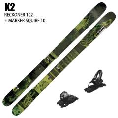 [�X�L�[2�_�Z�b�g] �P�[�c�[ �X�L�[�� 2026 K2 RECKONER 102 + 26 MARKER SQUIRE 10 100mm �r���f�B���O�Z�b�g 25-26