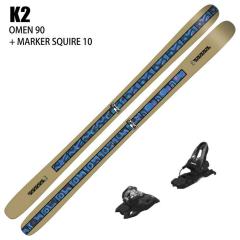 [�X�L�[2�_�Z�b�g] �P�[�c�[ �X�L�[�� 2026 K2 OMEN 90 + 26 MARKER SQUIRE 10 100mm �r���f�B���O�Z�b�g 25-26